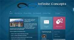 Desktop Screenshot of infiniteconcepts.com